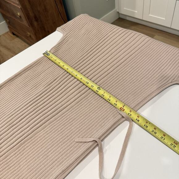 Oyun Studio Ribbed Knit Column Dress Size XS/S Pima Cotton Baby Alpaca Peru - Picture 14 of 16